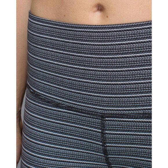 Lululemon 4 High Times Pant Textured Stripe Black Deep Coal THROWBACK! - Picture 11 of 13